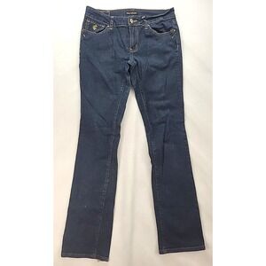 ROCAWEAR Jeans Gold Sequin Pockets  Womens Size Sz 16 Dk Wash Denim stretch